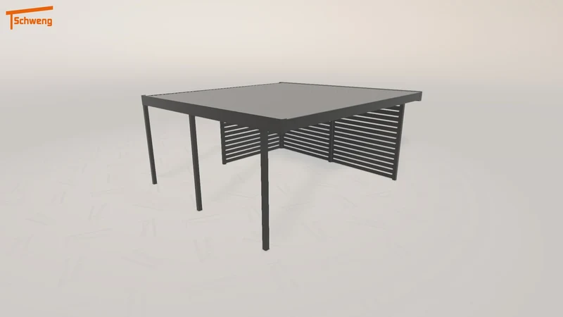 #DE Schweng Flachdachcarport C600 (ID w3mrdz)