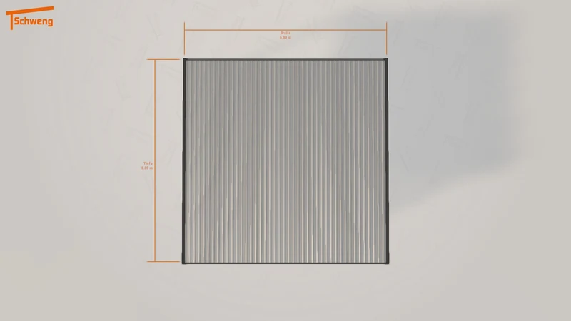 #DE Schweng Flachdachcarport C600 (ID w3mrdz)