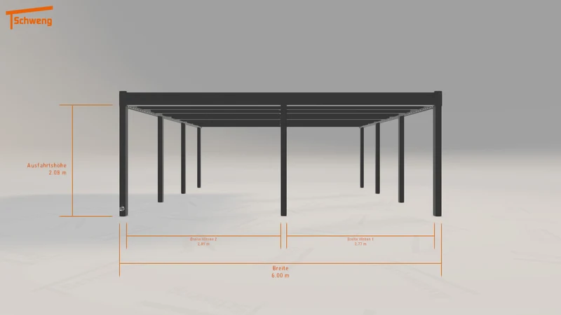 #DE Schweng Flachdachcarport C600 (ID 85zrv2) #MTG