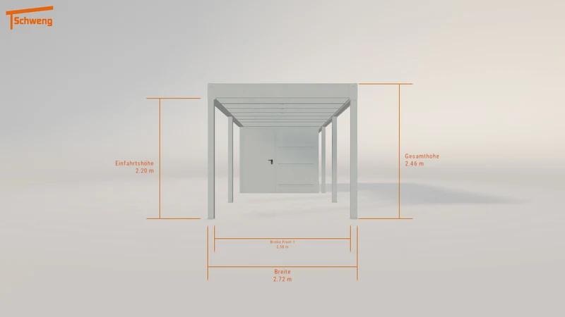 #DE Schweng Flachdachcarport C600+ (ID bkrdkv) #MTG
