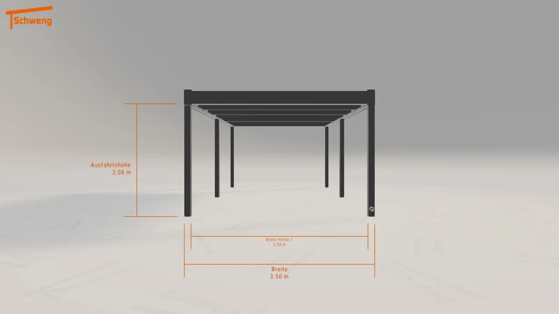 #DE Schweng Flachdachcarport C600 (ID k2dyyz)