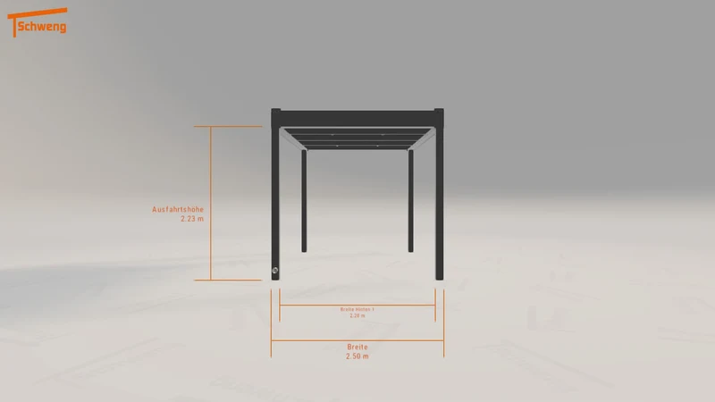 #DE Schweng Flachdachcarport C600 (ID w3m7y7)