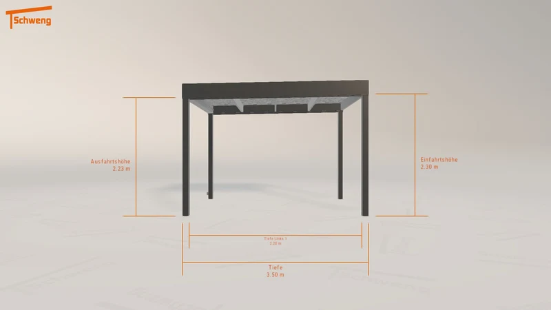 #DE Schweng Flachdachcarport C600 (ID w3m7y7)