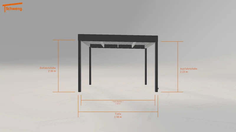 #DE Schweng Flachdachcarport C600 (ID w3m7y7)