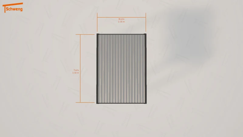 #DE Schweng Flachdachcarport C600 (ID w3m7y7)