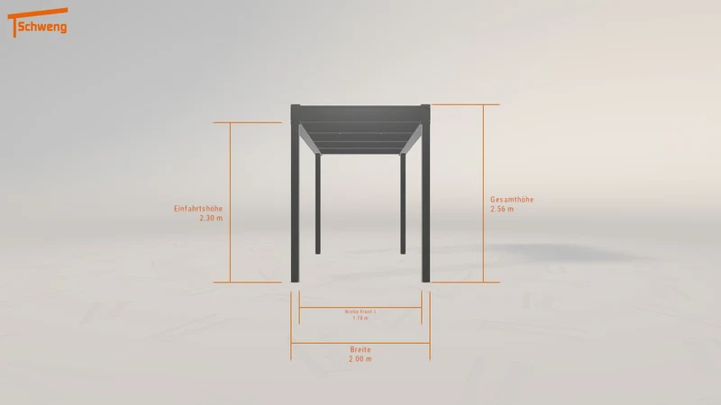 #DE Schweng Flachdachcarport C600 (ID jjmzrp)
