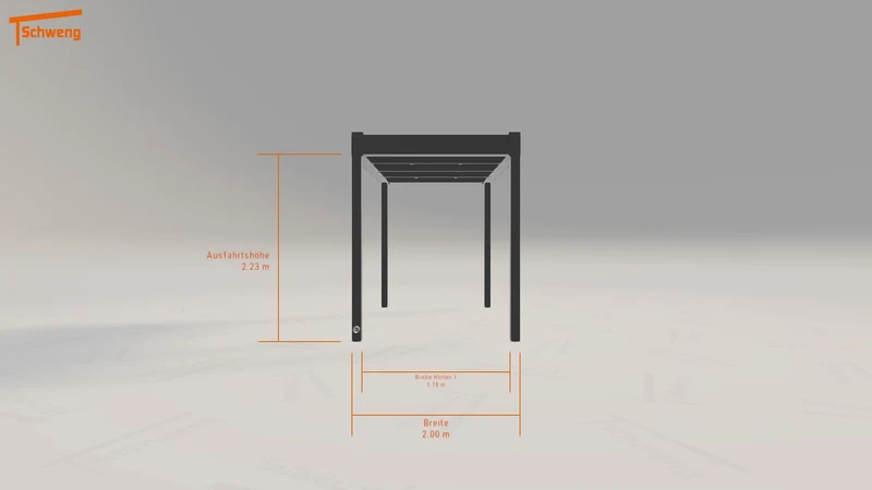 #DE Schweng Flachdachcarport C600 (ID jjmzrp)