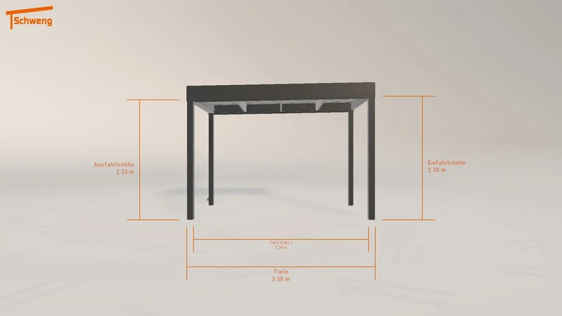 #DE Schweng Flachdachcarport C600 (ID jjmzrp)