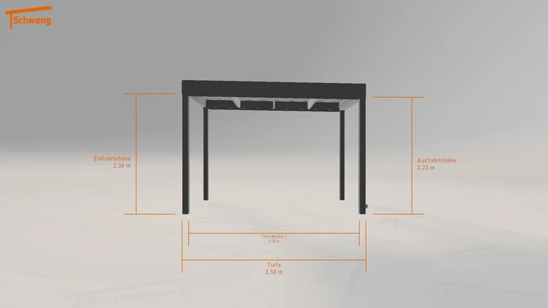 #DE Schweng Flachdachcarport C600 (ID jjmzrp)