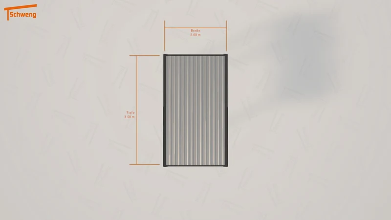 #DE Schweng Flachdachcarport C600 (ID jjmzrp)