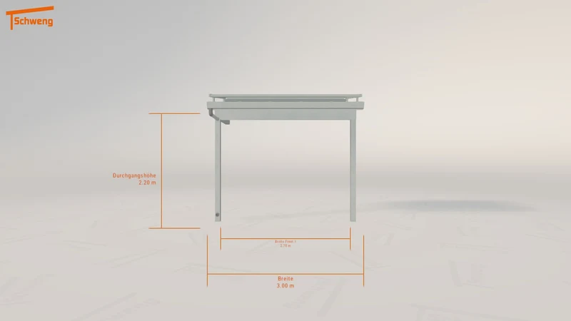 #DE Schweng Terrassenüberdachung S350 (ID 7739wq)