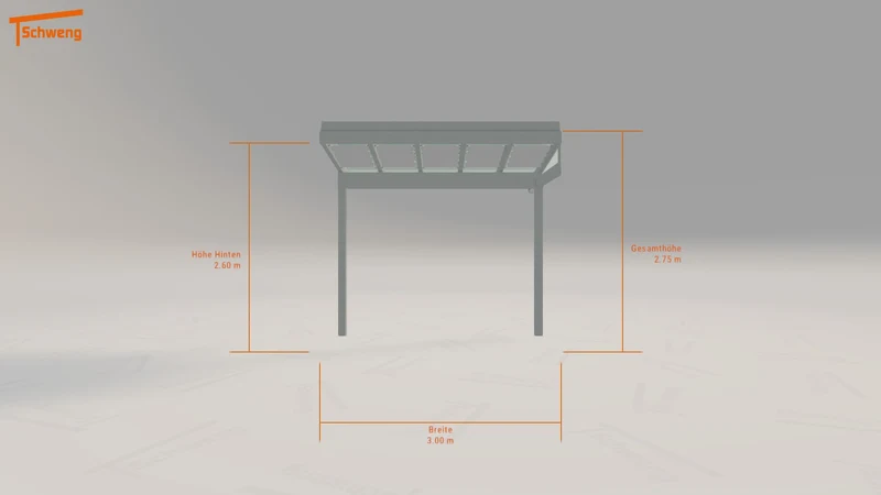 #DE Schweng Terrassenüberdachung S350 (ID 7739wq)