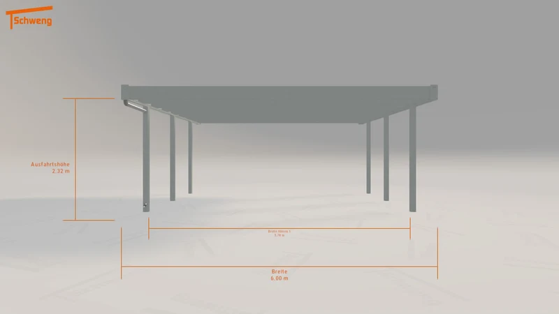 #AT Schweng Flachdachcarport C600+ (ID mjkpkw) #MTG