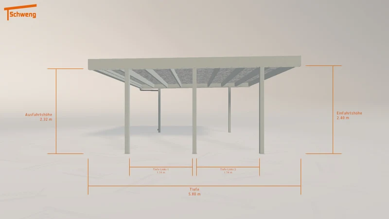 #AT Schweng Flachdachcarport C600+ (ID mjkpkw) #MTG