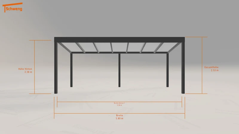 #DE Schweng Terrassenüberdachung S350 (ID 5mr85k)
