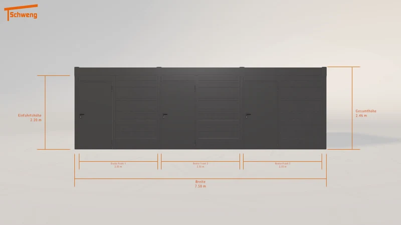 #DE Schweng Flachdachcarport C600 (ID 332795)