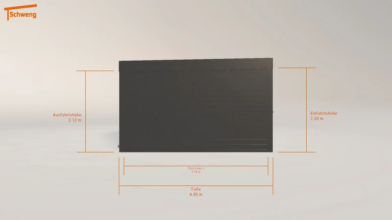 #DE Schweng Flachdachcarport C600 (ID 332795)
