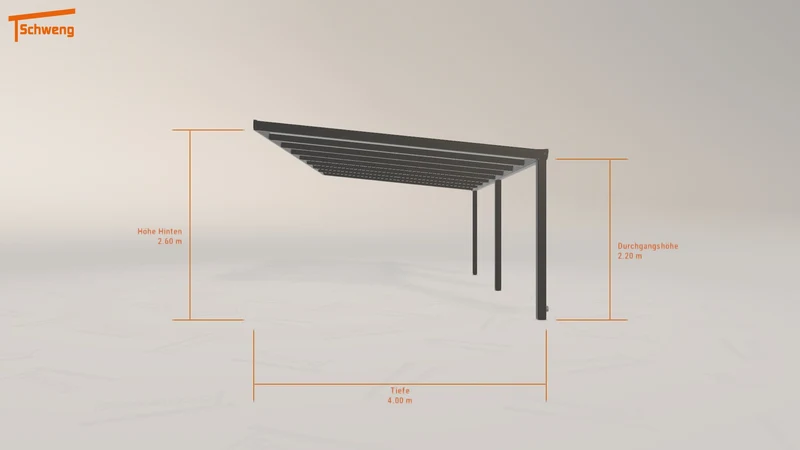 #DE Schweng Terrassenüberdachung S400 (ID rjx3dd)
