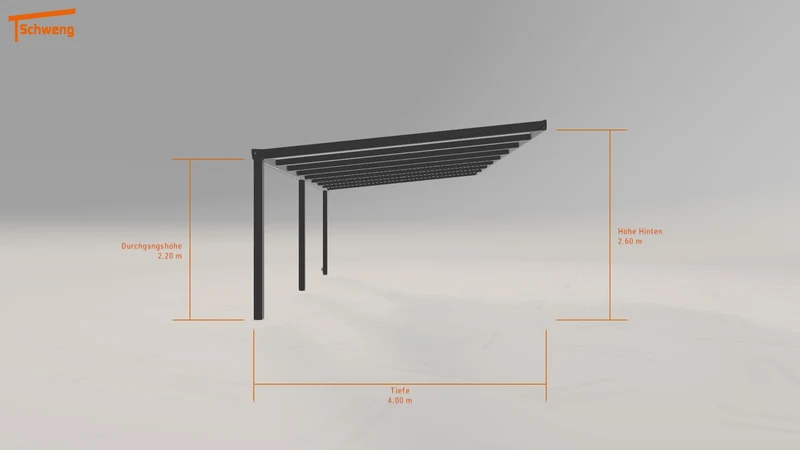 #DE Schweng Terrassenüberdachung S400 (ID rjx3dd)