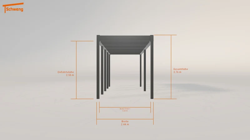 #DE Schweng Flachdachcarport C600 (ID ygmk3k)