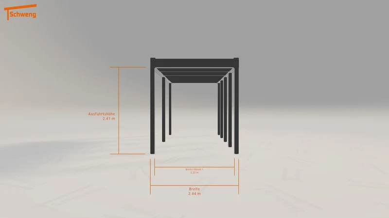 #DE Schweng Flachdachcarport C600 (ID ygmk3k)