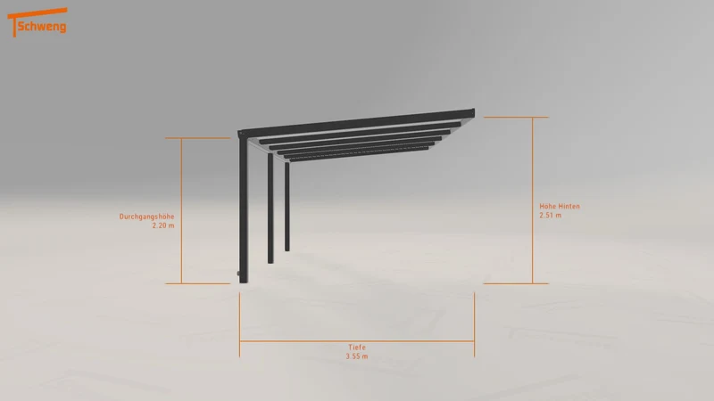 #DE Schweng Terrassenüberdachung S350 (ID 42qgry)