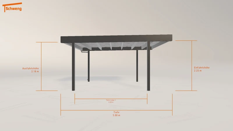 #DE Schweng Flachdachcarport C600 (ID g7vv2n) #MTG