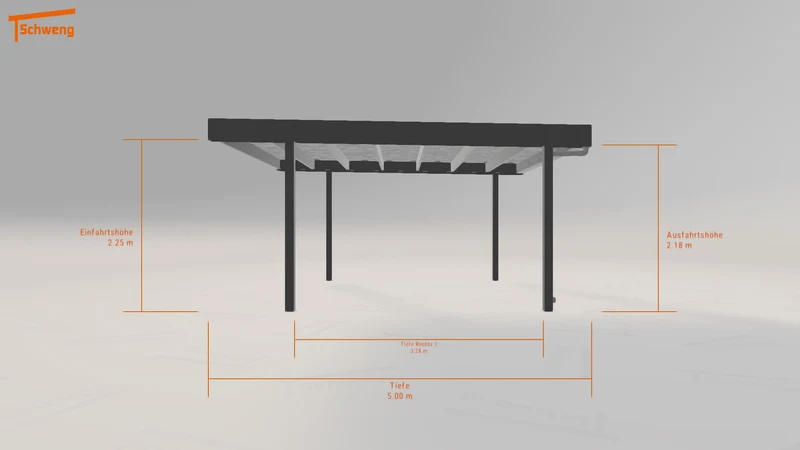 #DE Schweng Flachdachcarport C600 (ID g7vv2n) #MTG