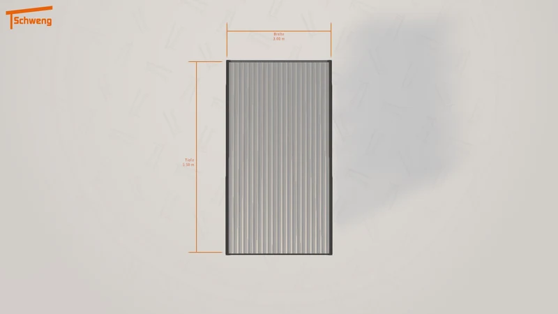 #DE Schweng Flachdachcarport C600 (ID pb55pk)