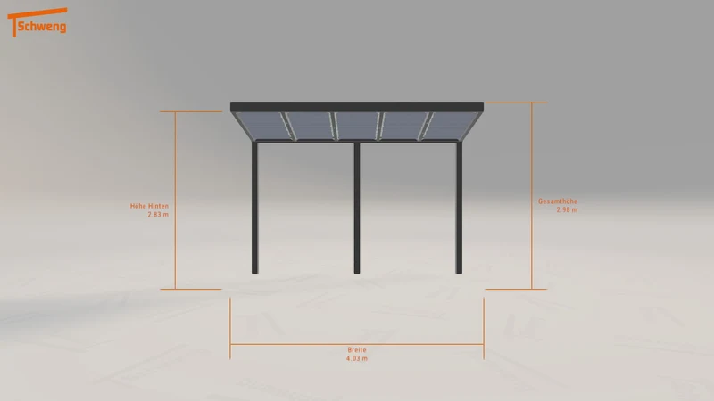 #AT Schweng Terrassenüberdachung S350 (ID 3328kp)