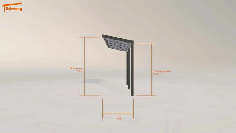 #AT Schweng Terrassenüberdachung S350 (ID 3328kp)