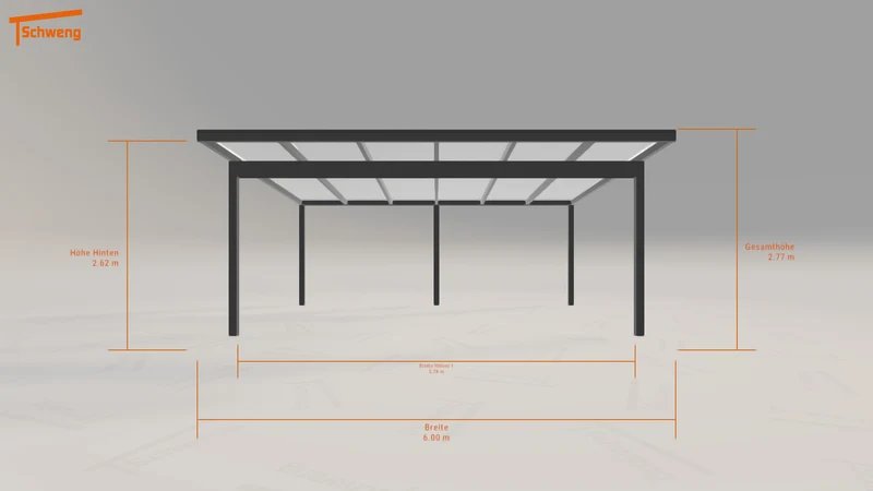 #DE Schweng Pultdachcarport S400 (ID 2q4dkv)