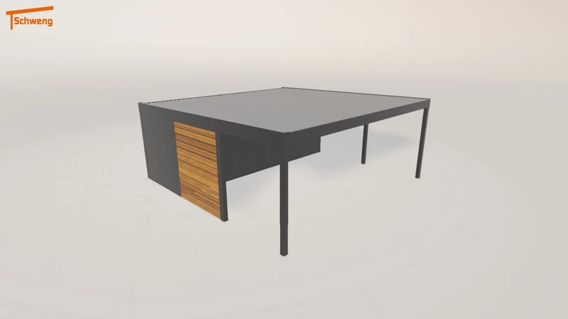 #DE Schweng Flachdachcarport C600+ (ID 9w42y9) #MTG
