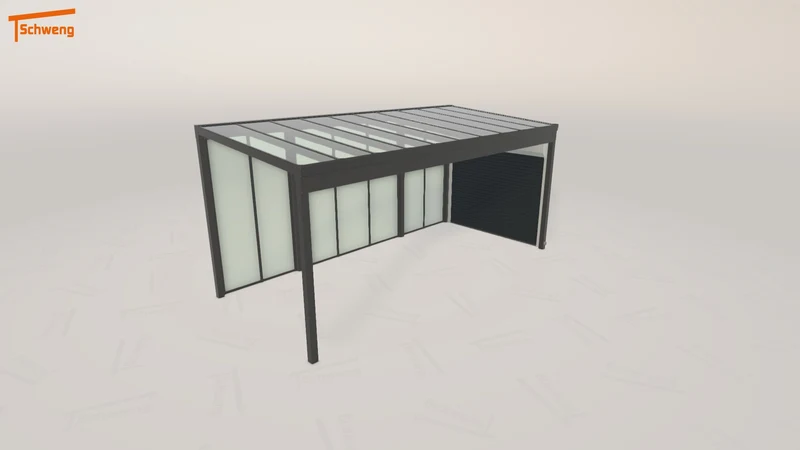 #DE Schweng Pultdachcarport S400 (ID n597dg)