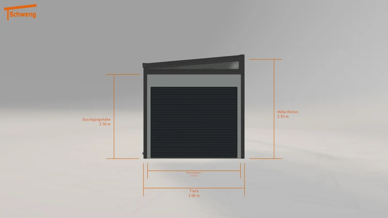 #DE Schweng Pultdachcarport S400 (ID n597dg)