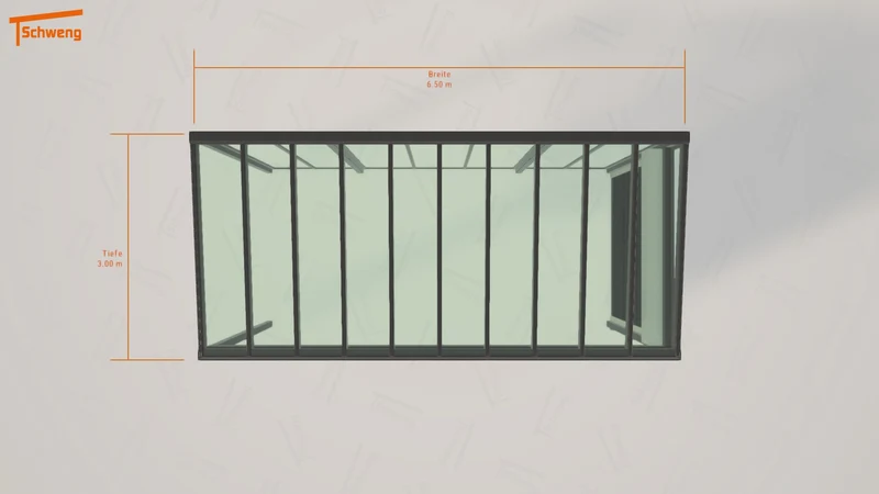 #DE Schweng Pultdachcarport S400 (ID n597dg)