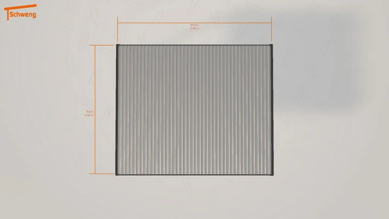 #DE Schweng Flachdachcarport C600+ (ID k2dw3q)
