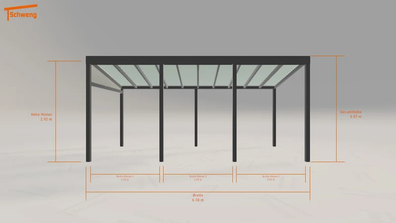 #DE Schweng Pultdachcarport S400 (ID v4gdqy)