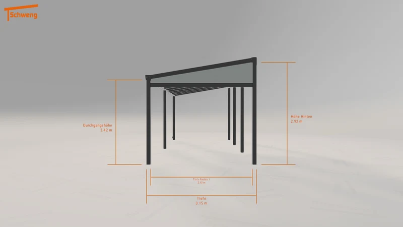 #DE Schweng Pultdachcarport S400 (ID v4gdqy)