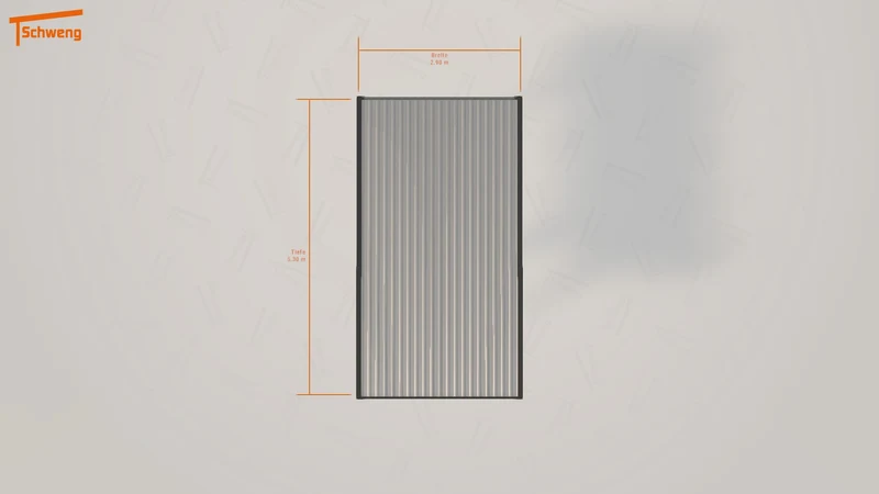 #DE Schweng Flachdachcarport C600 (ID 773g75) #MTG