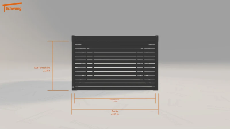 #DE Schweng Flachdachcarport C600 (ID qd7897)