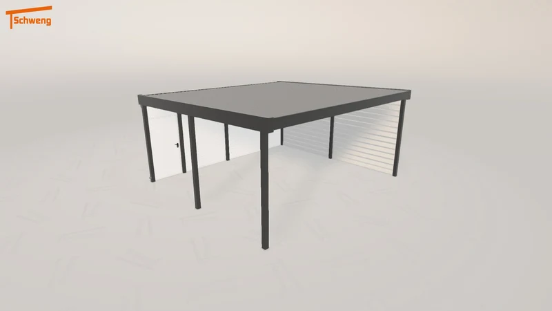 #DE Schweng Flachdachcarport C600 (ID pb55qk) #MTG