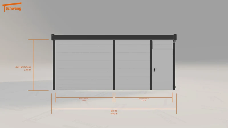 #DE Schweng Flachdachcarport C600 (ID pb55qk) #MTG