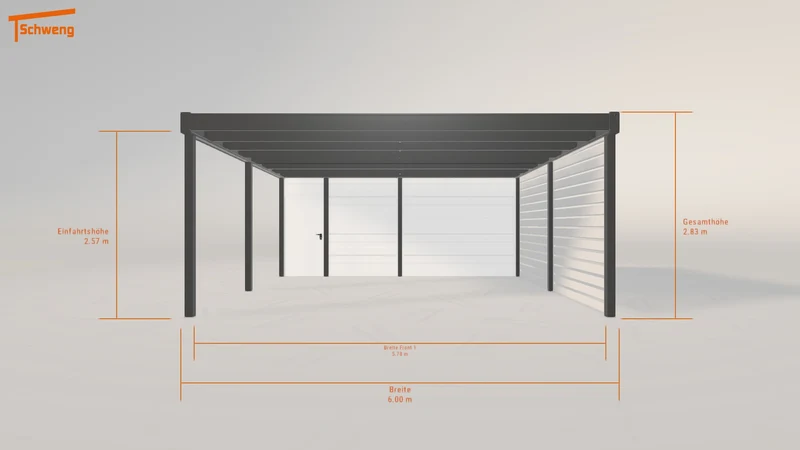 #DE Schweng Flachdachcarport C600 (ID bkrrg3) #MTG