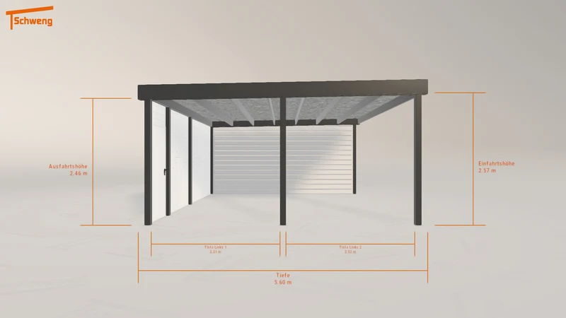 #DE Schweng Flachdachcarport C600 (ID bkrrg3) #MTG