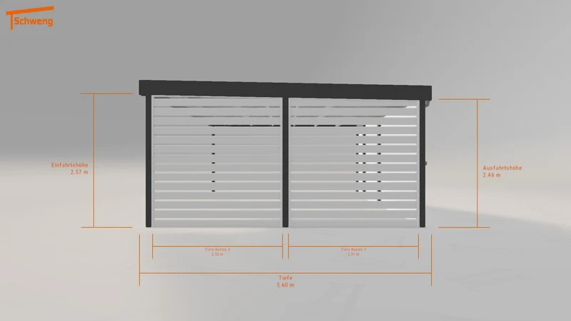 #DE Schweng Flachdachcarport C600 (ID bkrrg3) #MTG