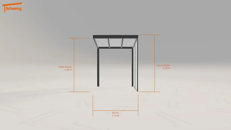#DE Schweng Terrassenüberdachung S350 (ID 2q44xj)