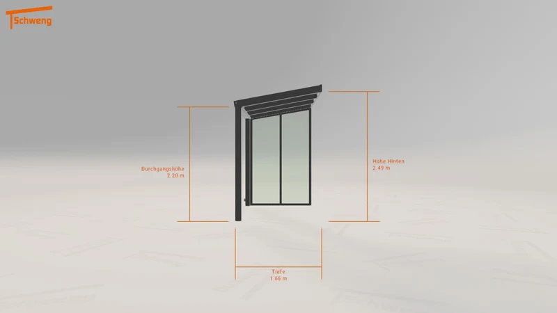 #DE Schweng Terrassenüberdachung S350 (ID 2q44xj)
