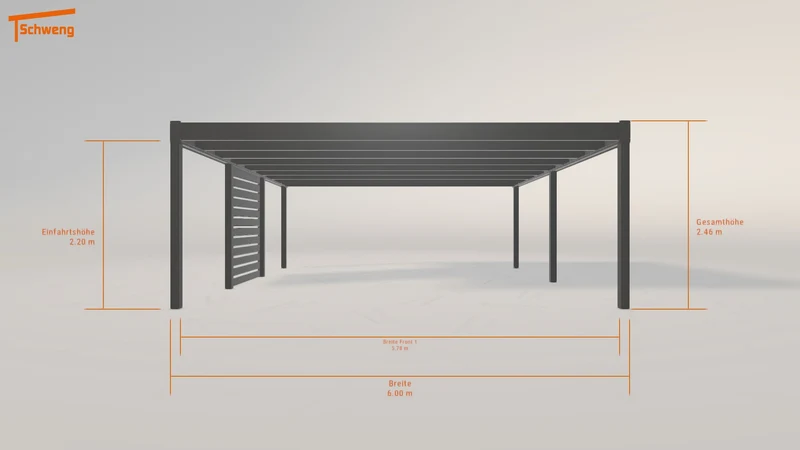 #AT Schweng Flachdachcarport C600+ (ID 332n2p) #MTG