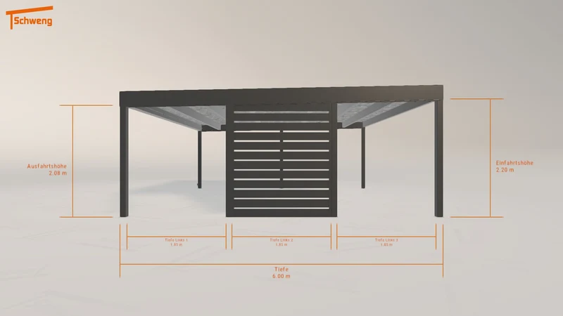 #AT Schweng Flachdachcarport C600+ (ID 332n2p) #MTG